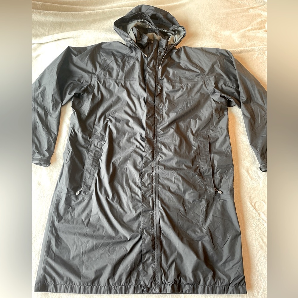 LL Bean Goretex Jacket Mens XXL Stowaway Black Rain Coat Camping Hiking Gorpcore